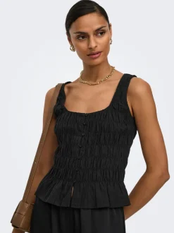 New JDYFENJA Hør Top Dame Toppe