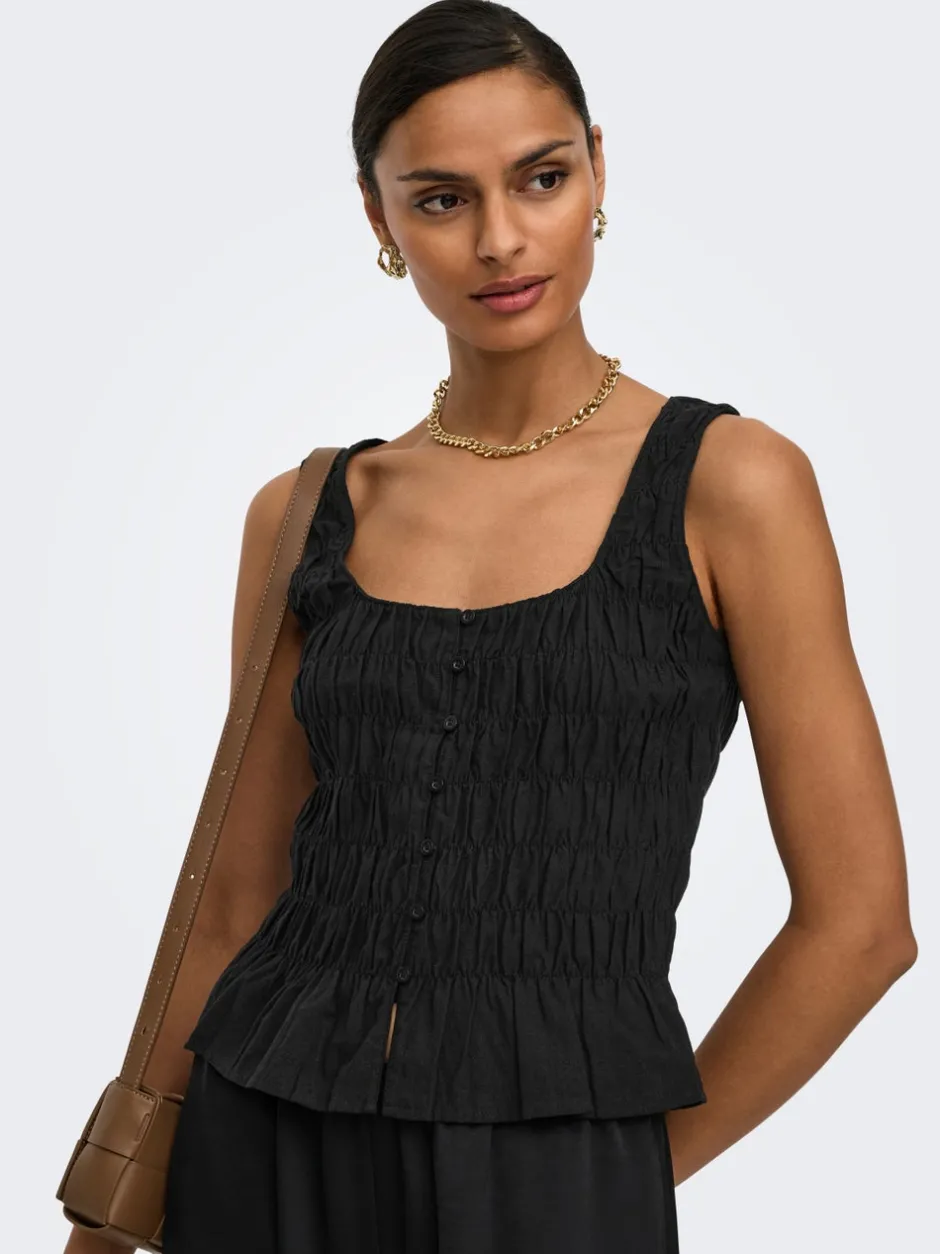 New JDYFENJA Hør Top Dame Toppe
