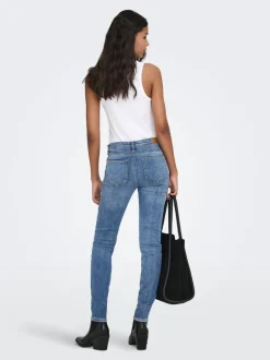 Online JDYFINA Mellemhøj talje Skinny fit Jeans Dame Jeans|Jeans