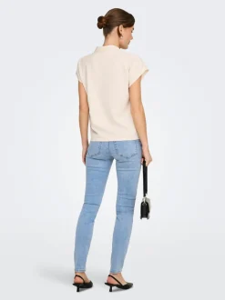 Clearance JDYFINA Mellemhøj talje Skinny fit Jeans Dame Jeans|Jeans
