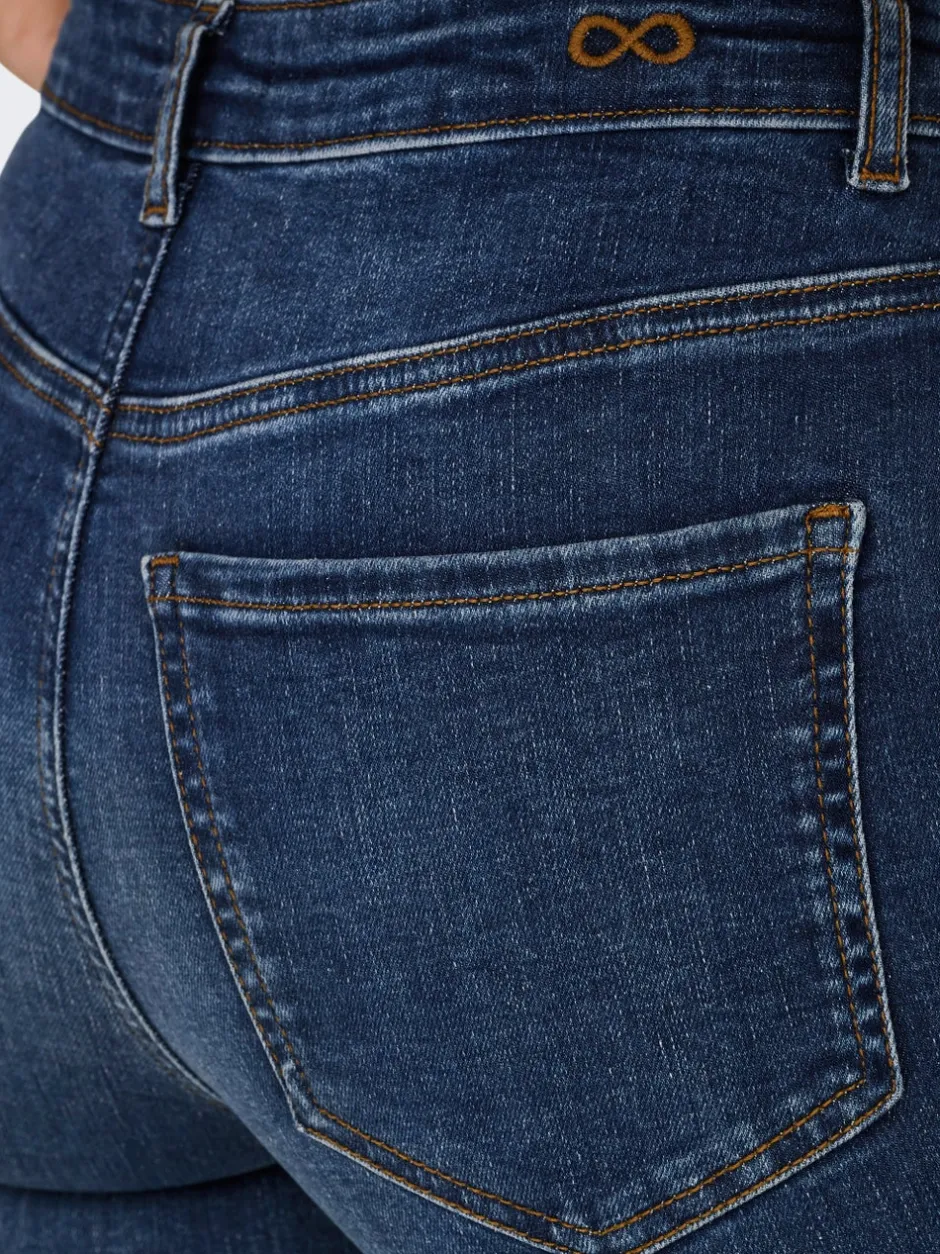 Clearance JDYFINA Mellemhøj talje Skinny fit Ankellængde Jeans Dame Jeans|Jeans