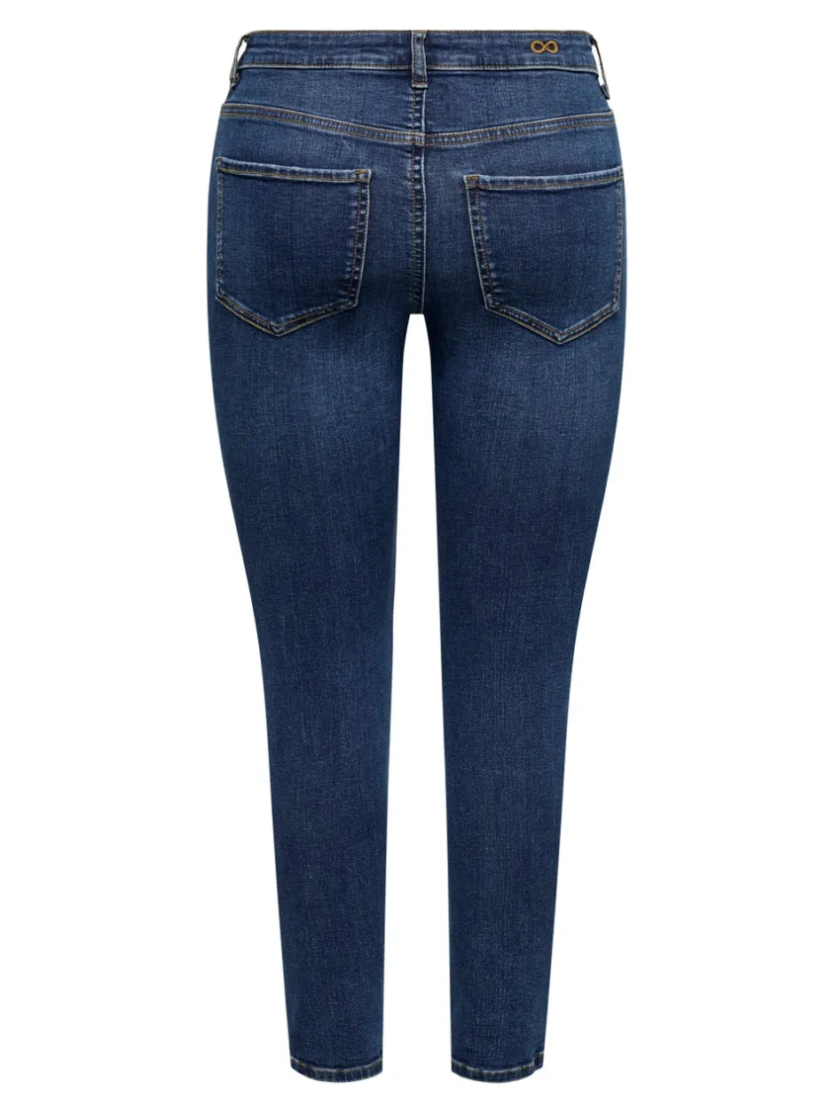 Clearance JDYFINA Mellemhøj talje Skinny fit Ankellængde Jeans Dame Jeans|Jeans