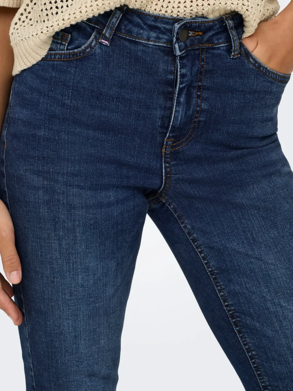 Clearance JDYFINA Mellemhøj talje Skinny fit Ankellængde Jeans Dame Jeans|Jeans