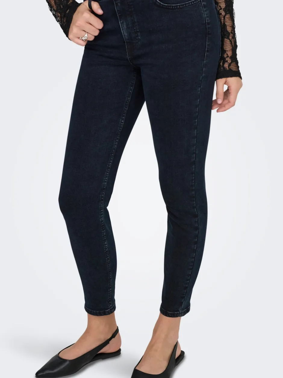Outlet JDYFINA Mellemhøj talje Skinny fit Ankellængde Jeans Dame Jeans|Jeans