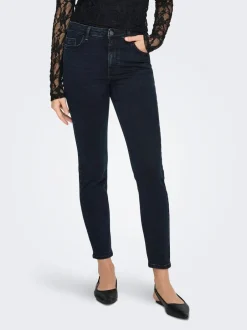 Outlet JDYFINA Mellemhøj talje Skinny fit Ankellængde Jeans Dame Jeans|Jeans