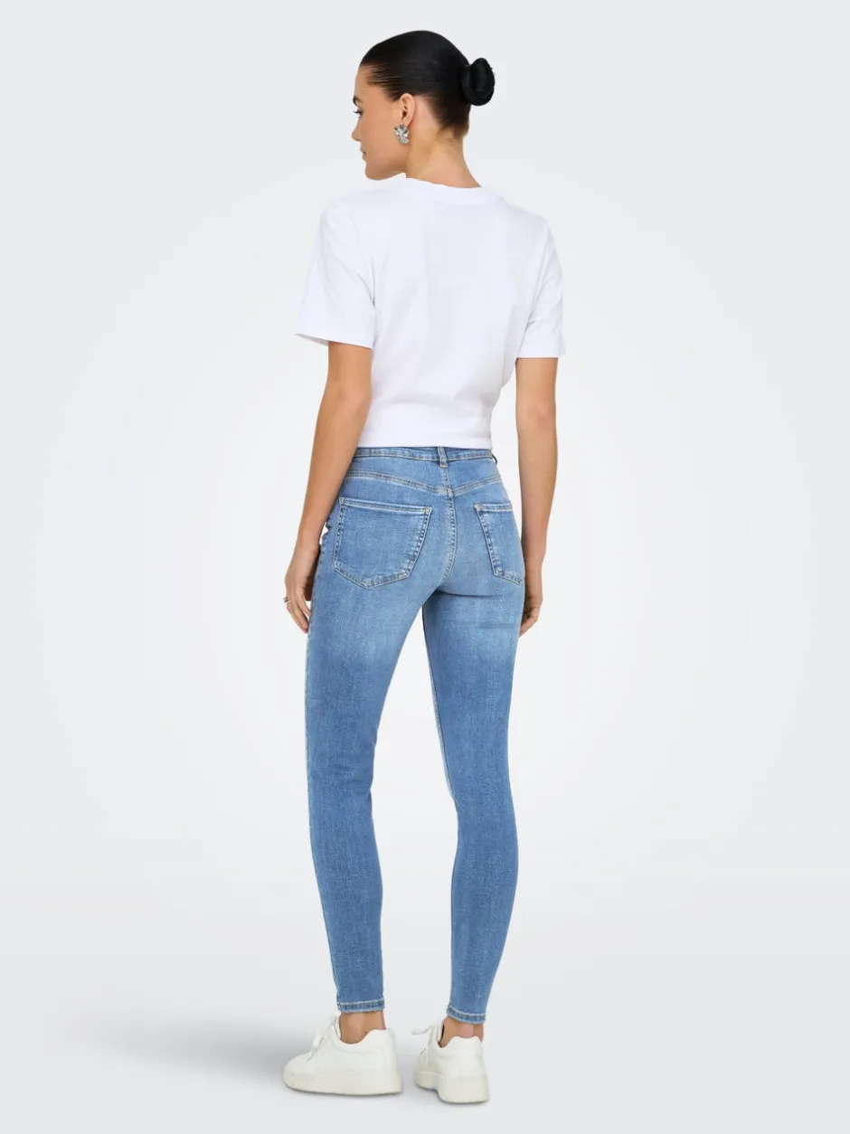 Clearance JDYFINA Mellemhøj talje Skinny fit Ankellængde Jeans Dame Jeans|Jeans