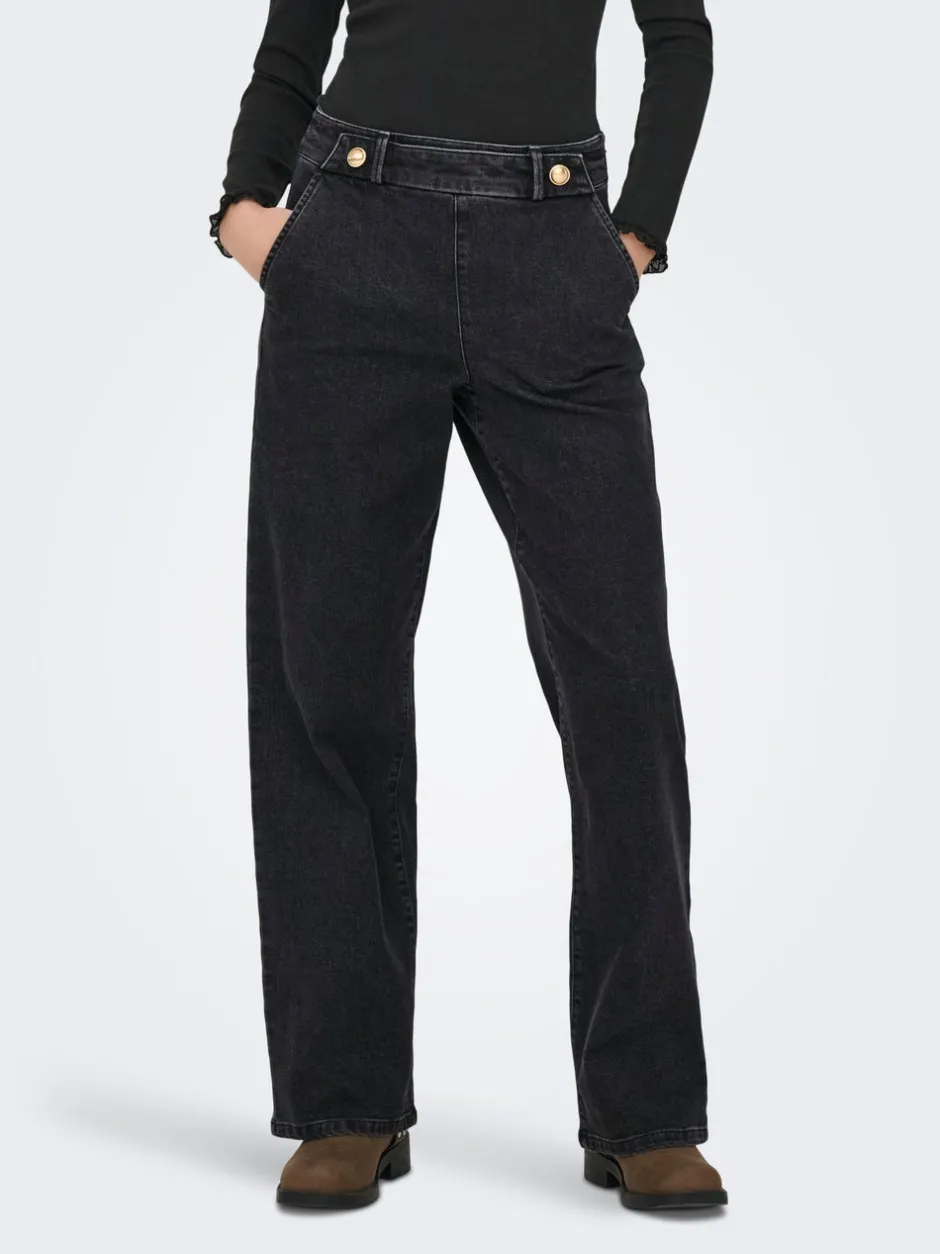 Outlet JDYGEGGO Høj talje Wide leg fit Jeans Dame Jeans|Jeans