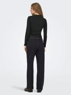 Outlet JDYGEGGO Høj talje Wide leg fit Jeans Dame Jeans|Jeans