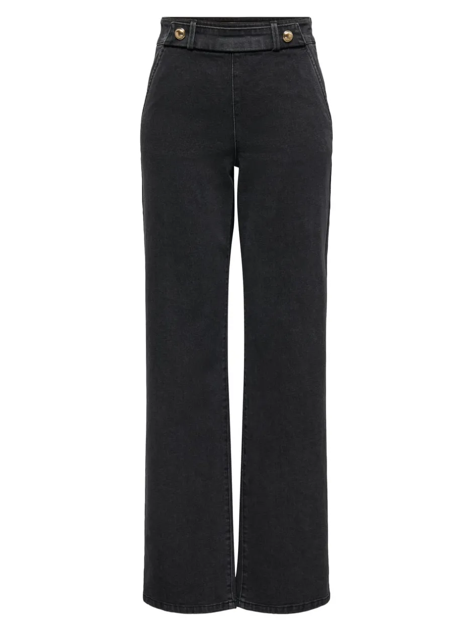 Outlet JDYGEGGO Høj talje Wide leg fit Jeans Dame Jeans|Jeans