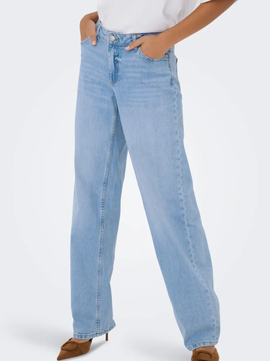 Discount JDYKATIE Lav talje Straight fit Jeans Dame Jeans|Jeans
