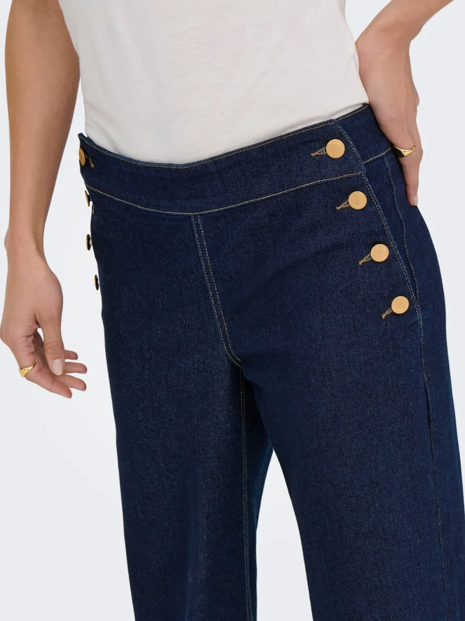 Sale JDYLIZZIE Mellemhøj talje Wide leg fit Jeans Dame Jeans|Jeans