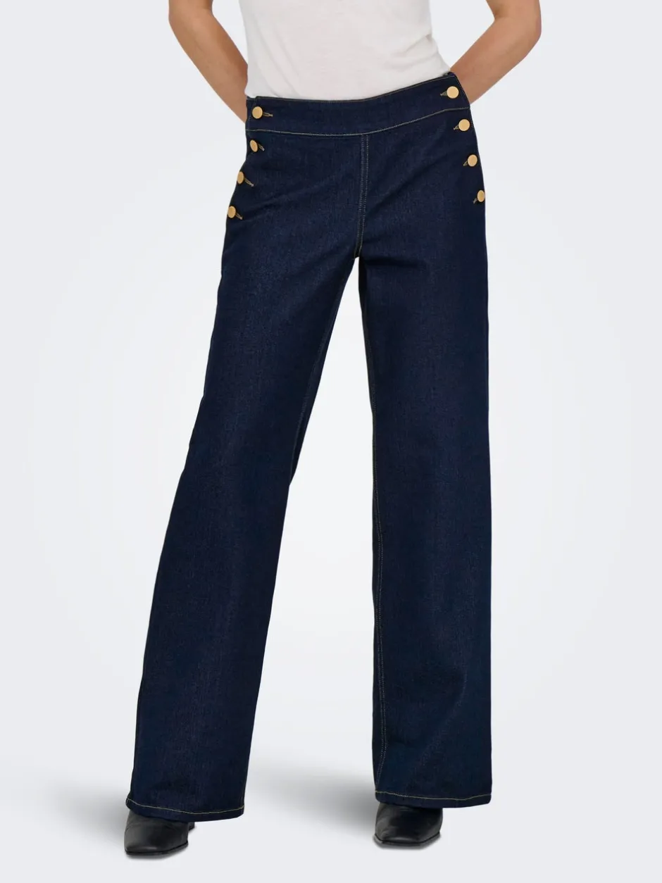 Sale JDYLIZZIE Mellemhøj talje Wide leg fit Jeans Dame Jeans|Jeans