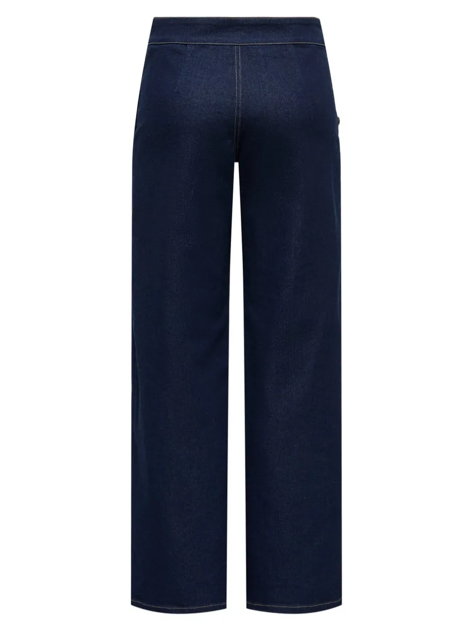 Sale JDYLIZZIE Mellemhøj talje Wide leg fit Jeans Dame Jeans|Jeans