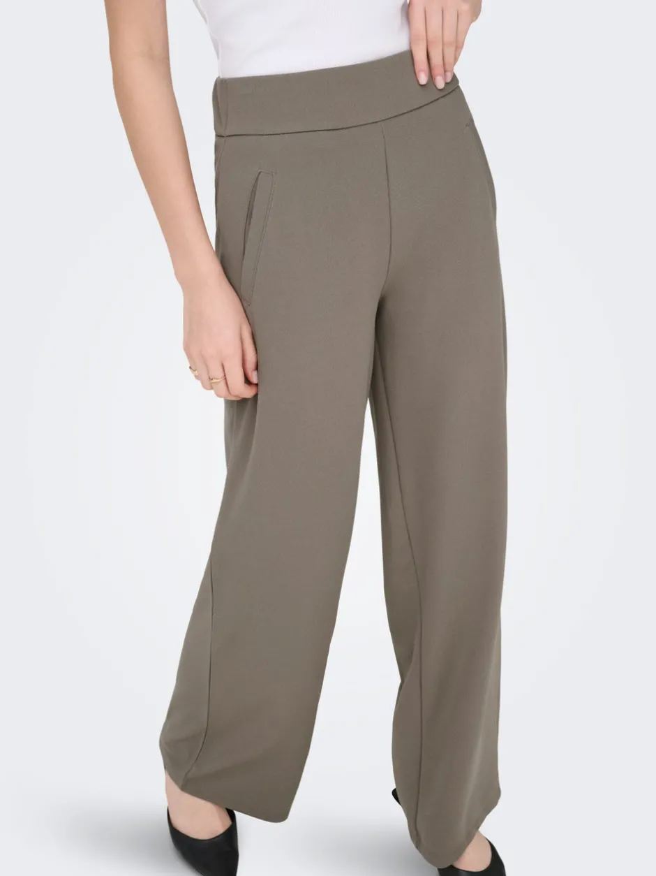 New JDYLOUISVILLE Wide leg fit Bukser i wide fit Dame Bukser