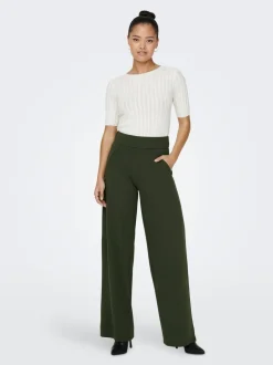 Clearance JDYLOUISVILLE Wide leg fit Bukser i wide fit Dame Bukser
