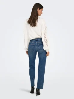 Outlet JDYLULLU Høj talje Straight fit Ankellængde Jeans Dame Jeans|Jeans