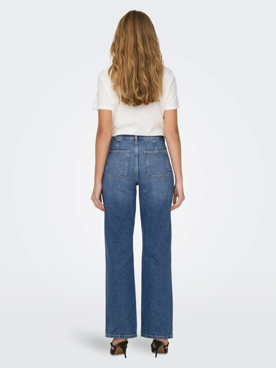 Clearance JDYMAYA Høj talje Wide leg fit Jeans Dame Jeans|Jeans