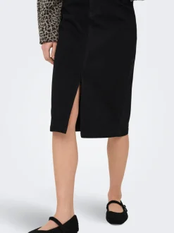 Discount JDYMOON Denim Denim-nederdel Midinederdel Dame Nederdele|Denimnederdele