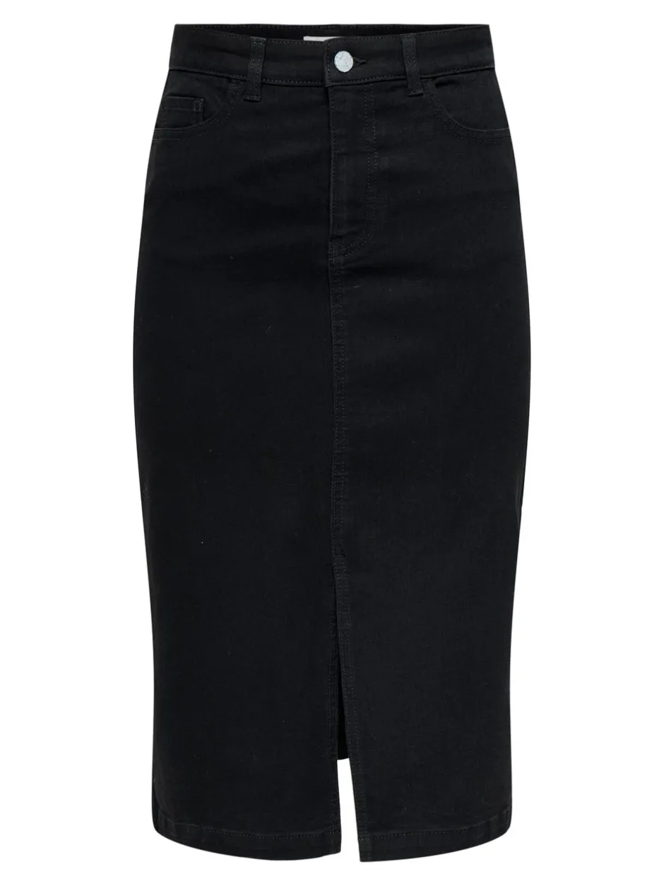 Discount JDYMOON Denim Denim-nederdel Midinederdel Dame Nederdele|Denimnederdele