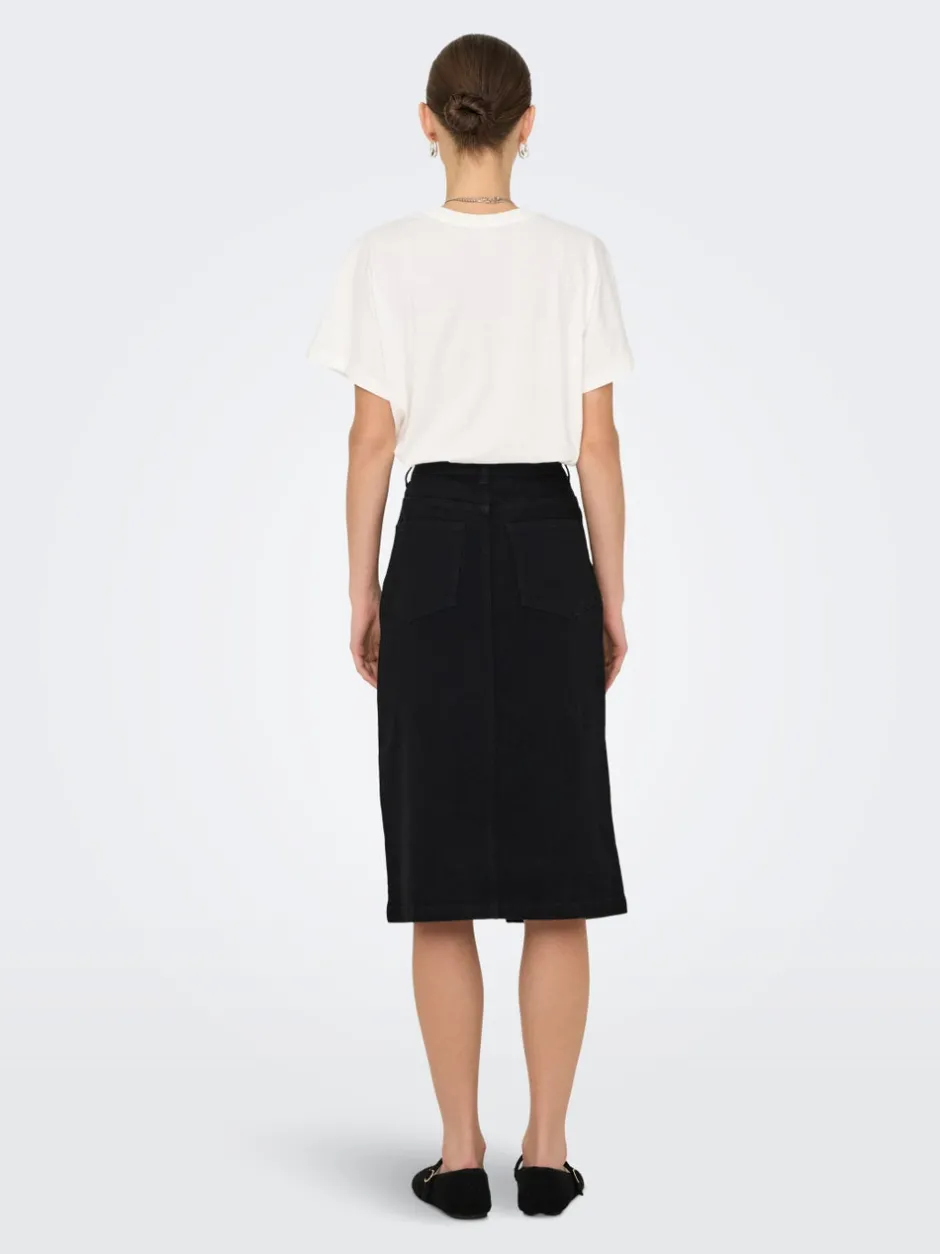 Discount JDYMOON Denim Denim-nederdel Midinederdel Dame Nederdele|Denimnederdele