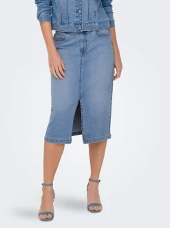 Online JDYMOON Denim Denim-nederdel Midinederdel Dame Nederdele|Denimnederdele