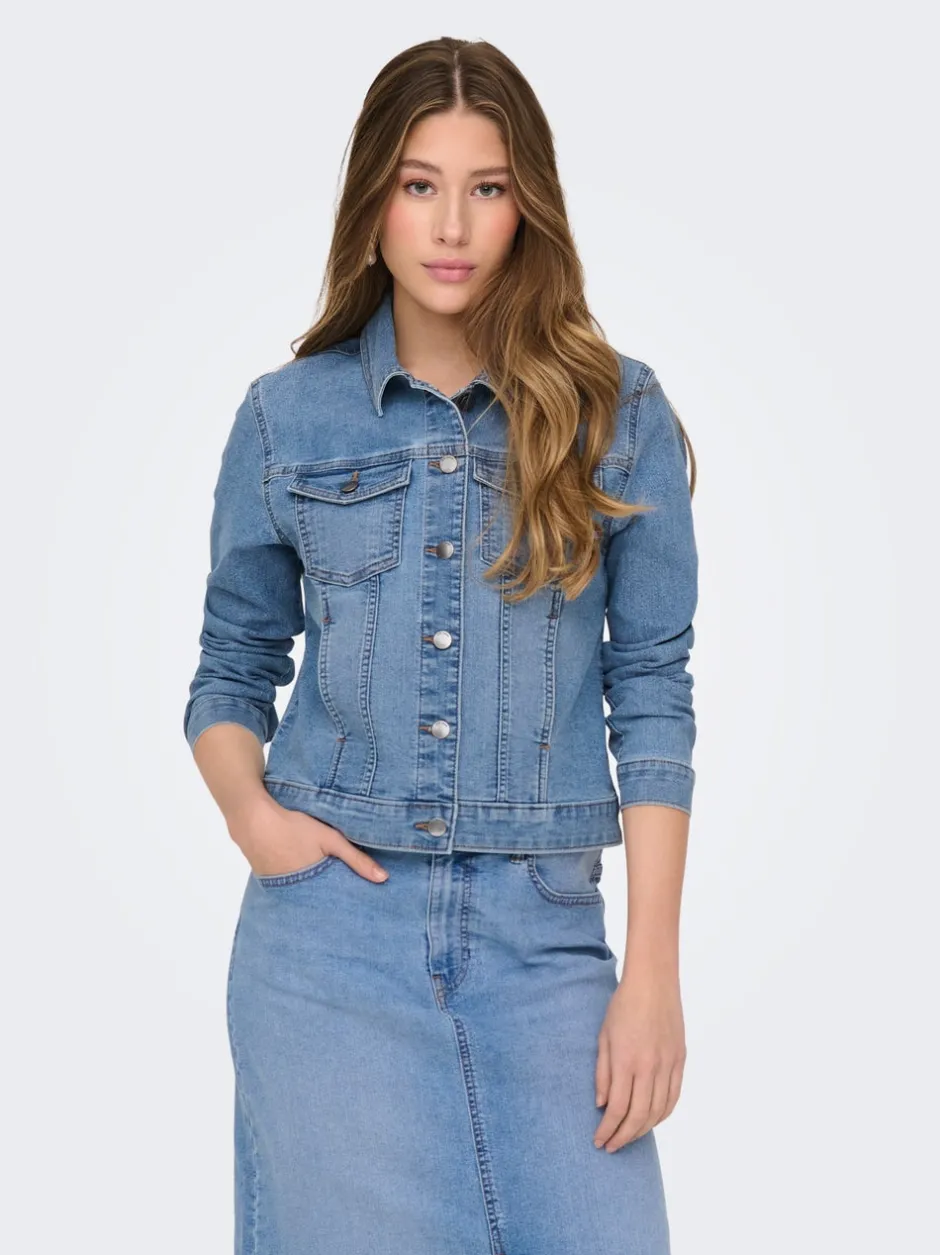 JDYMOON Denimjakke Dame Jakker Og Frakker|Double Denim