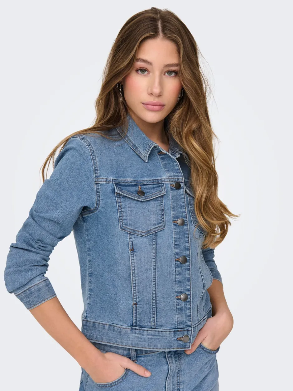 JDYMOON Denimjakke Dame Jakker Og Frakker|Double Denim