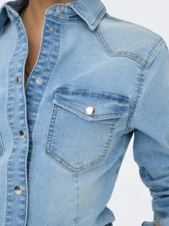 Sale JDYMOON Denim-skjorte Dame Skjorter