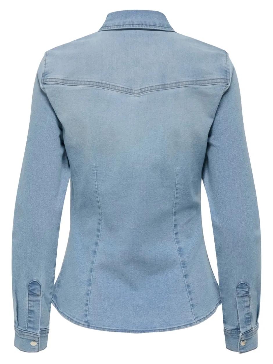 Sale JDYMOON Denim-skjorte Dame Skjorter