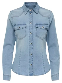 Sale JDYMOON Denim-skjorte Dame Skjorter