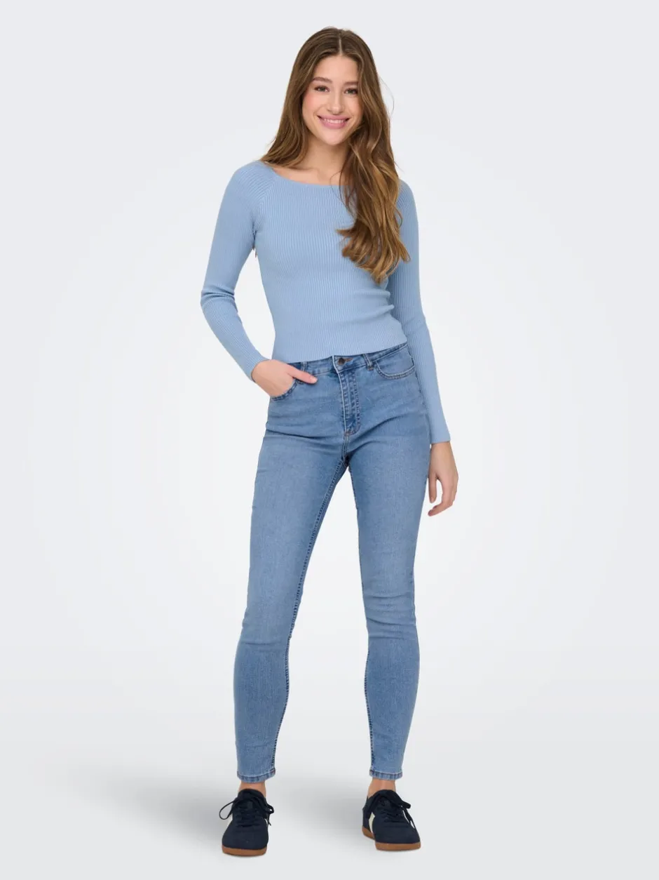 Hot JDYMOON Høj talje Skinny fit Jeans Dame Jeans|Jeans