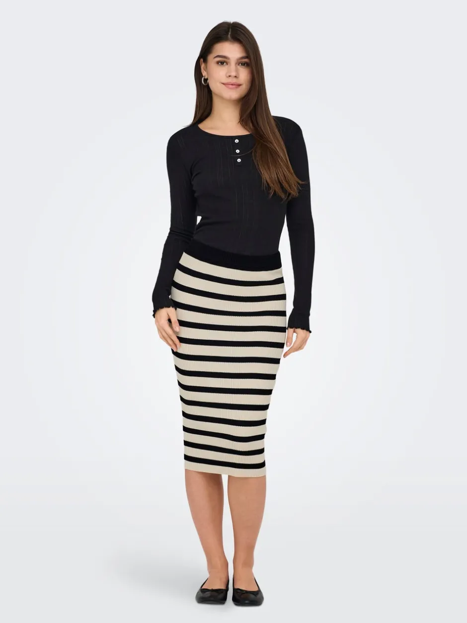 Discount JDYNANNA Striknederdel Midinederdel Dame Nederdele