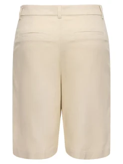 Discount JDYNAOMI Mellemhøj talje Loose fit Hør Bermuda-shorts Dame Shorts