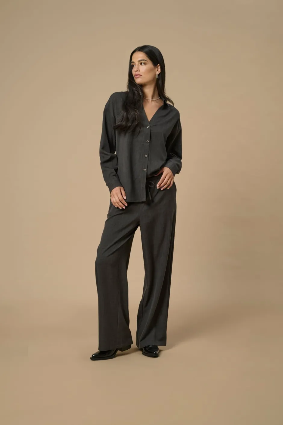 Discount JDYNINA Wide leg fit Bukser i wide fit Dame Bukser