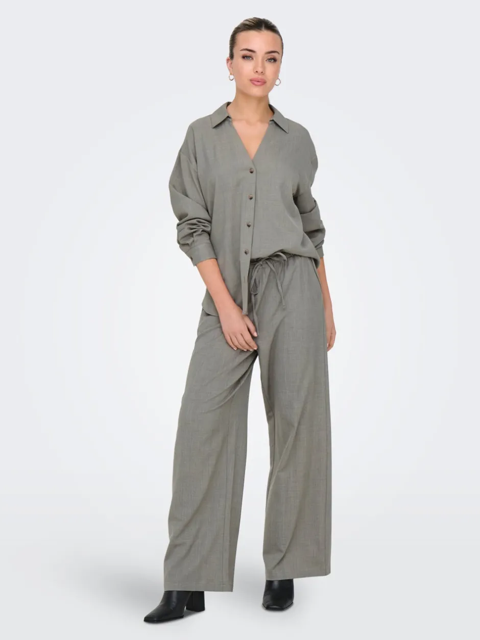 New JDYNINA Wide leg fit Bukser i wide fit Dame Bukser
