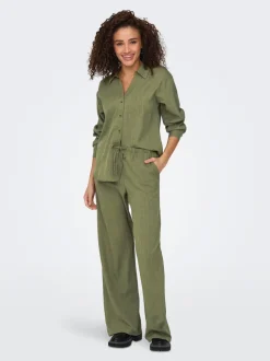 New JDYNINA Wide leg fit Bukser i wide fit Dame Bukser