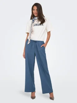 JDYNINA Wide leg fit Bukser i wide fit Dame Bukser