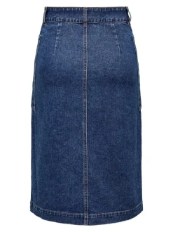 Best JDYOLIVIA Denim Denim-nederdel Lang nederdel Dame Nederdele|Denimnederdele