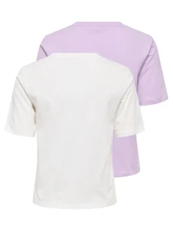 Outlet JDYREX 2-pack T-shirt Dame Toppe