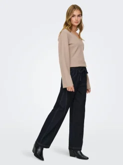 Outlet JDYRICKY Mellemhøj talje Wide leg fit Jeans Dame Jeans|Jeans