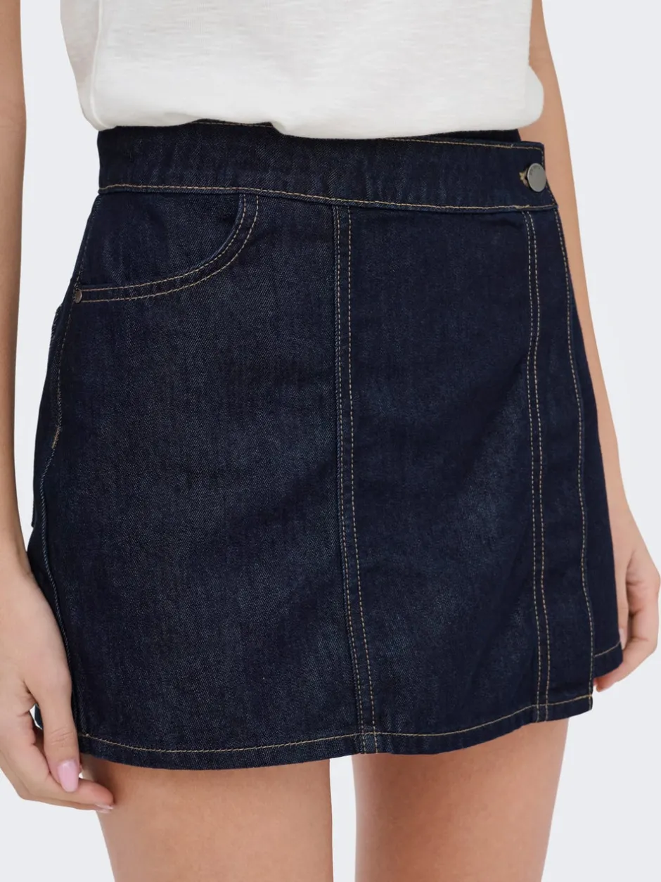 Online JDYSANSA Denim-nederdel Kort nederdel Dame Nederdele|Denimnederdele