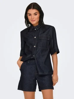Hot JDYSANSA Denim-skjorte Dame Skjorter