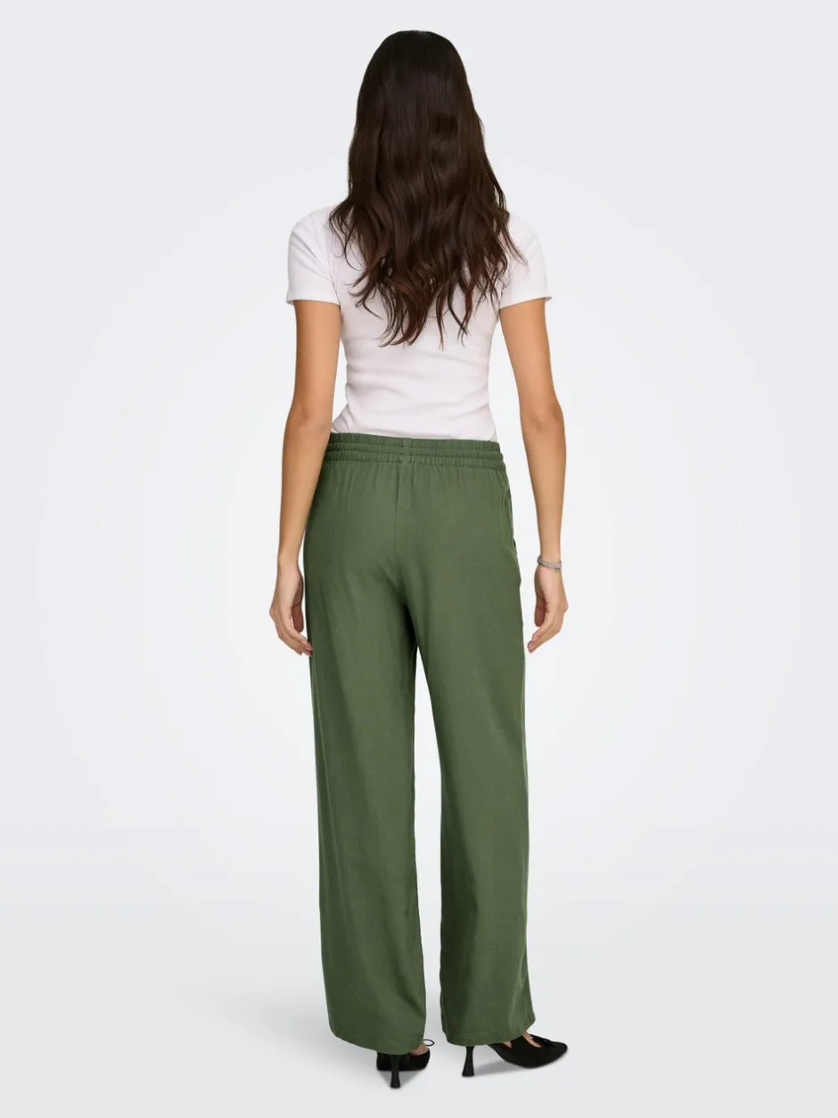 Discount JDYSAY Loose fit Hør Bukser i wide fit Dame Bukser
