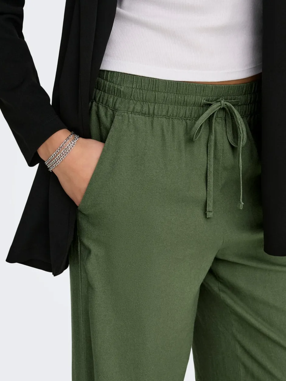 Discount JDYSAY Loose fit Hør Bukser i wide fit Dame Bukser