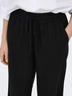 Clearance JDYSAY Loose fit Hør Bukser i wide fit Dame Bukser