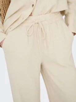 Best JDYSAY Loose fit Hør Bukser i wide fit Dame Bukser