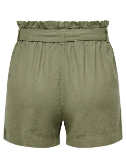 Hot JDYSAY Mellemhøj talje Regular fit Hør Shorts Dame Shorts
