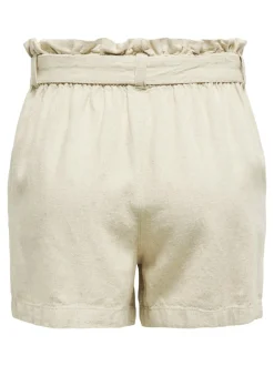 Sale JDYSAY Mellemhøj talje Regular fit Hør Shorts Dame Shorts