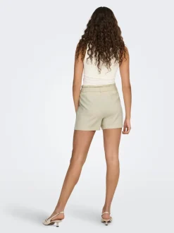 Sale JDYSAY Mellemhøj talje Regular fit Hør Shorts Dame Shorts