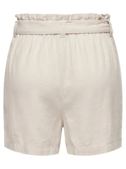 JDYSAY Mellemhøj talje Regular fit Hør Shorts Dame Shorts